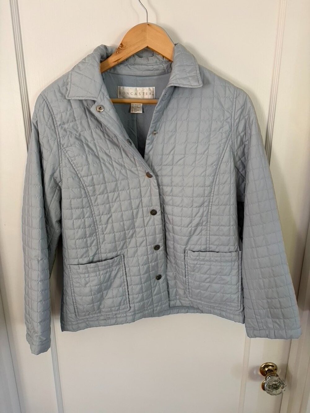 Light Blue Quilted Jacket